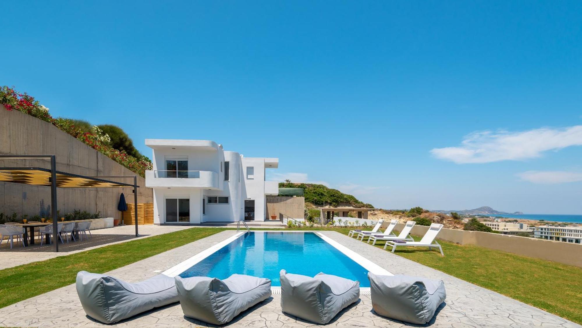 Hill & Sea View Villas Kolymbia Eksteriør billede