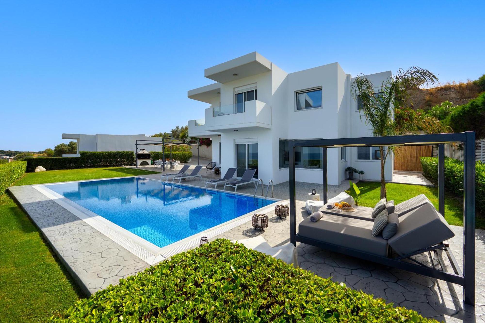 Hill & Sea View Villas Kolymbia Eksteriør billede